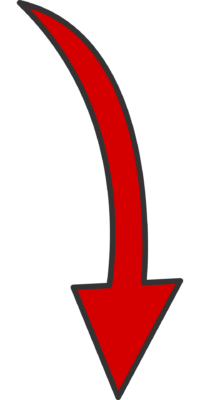 curved down arrow clipart